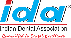 The image shows a logo with the acronym  IDA  in bold, capital letters, suggesting it is an abbreviation for an organization or institution. There is a stylized graphic to the left of the text that appears to be a simplified representation of a globe or planet. Below the main text, there is additional text that reads  INDIAN DENTAL ASSOCIATION.  The background is white, and the overall style of the image is corporate and formal.